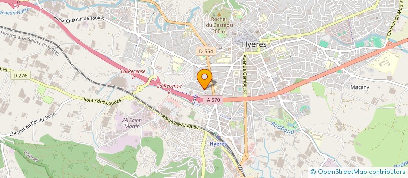 localisation de l'entreprise AGENCE CAPITANO à HYERES