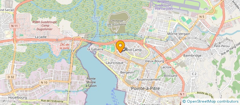 localisation de l'entreprise AGENCE CARIBEENNE DE RECOUVREMENT à LES ABYMES