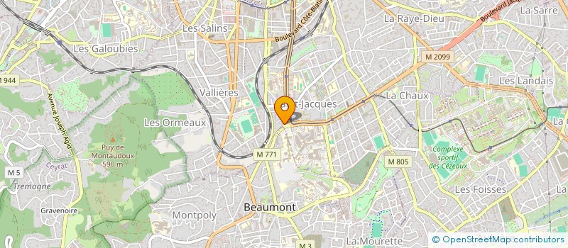 localisation de l'entreprise AGENCE CARPENTIER IMMOBILIER ET CONSEIL  CLERMONT-FERRAND