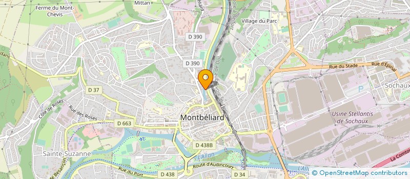 localisation de l'entreprise AGENCE CARRARA à MONTBELIARD