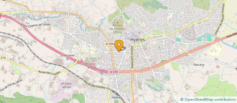 localisation de l'entreprise AGENCE CARTOGRAPHIQUE ET PHOTOGRAPHIQUE à HYERES