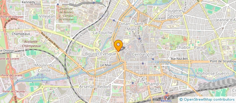 localisation de l'entreprise AGENCE CATHERINE PROUX - ARCHITECTES  RENNES