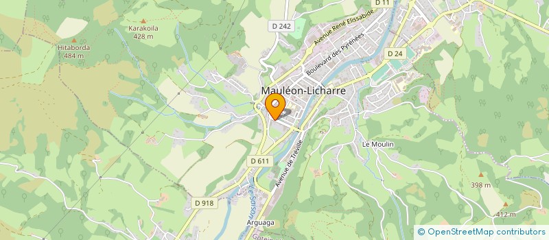 localisation de l'entreprise AGENCE CAZOBON FRERES à MAULEON-LICHARRE