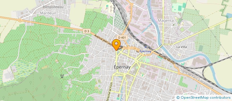 localisation de l'entreprise AGENCE CELSIUS à EPERNAY