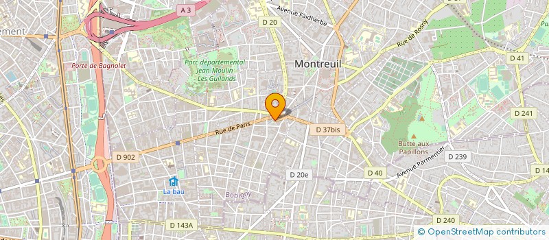 localisation de l'entreprise AGENCE CENT IMMO COMMERCIAL EST PARISIEN  MONTREUIL