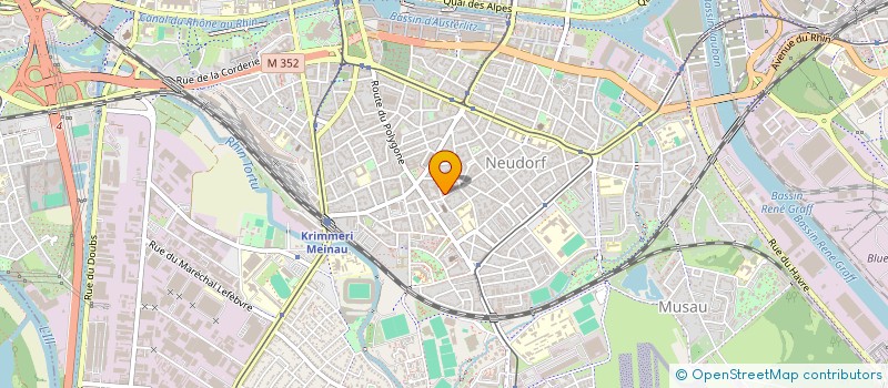 localisation de l'entreprise AGENCE CENT POUR CENT  STRASBOURG