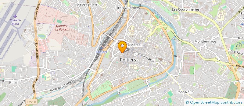 localisation de l'entreprise AGENCE CENTRALE à POITIERS