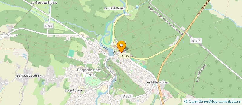 localisation de l'entreprise AGENCE CENTRALE à BAGNOLES-DE-L'ORNE-NORMANDIE