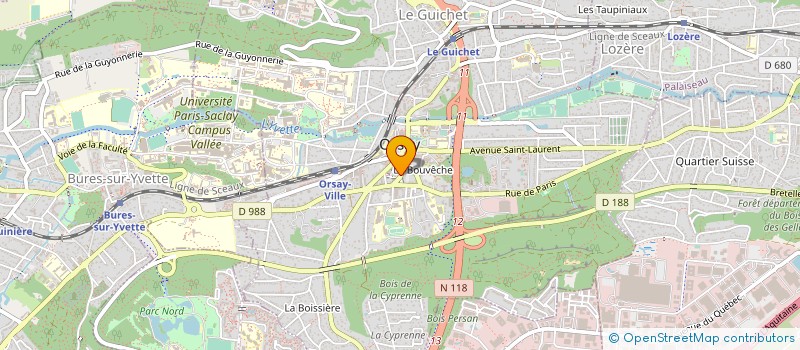 localisation de l'entreprise AGENCE CENTRALE  ORSAY