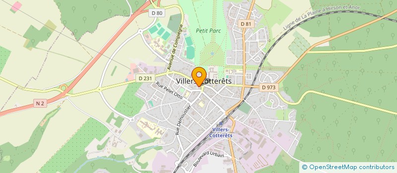 localisation de l'entreprise AGENCE CENTRALE à VILLERS-COTTERETS