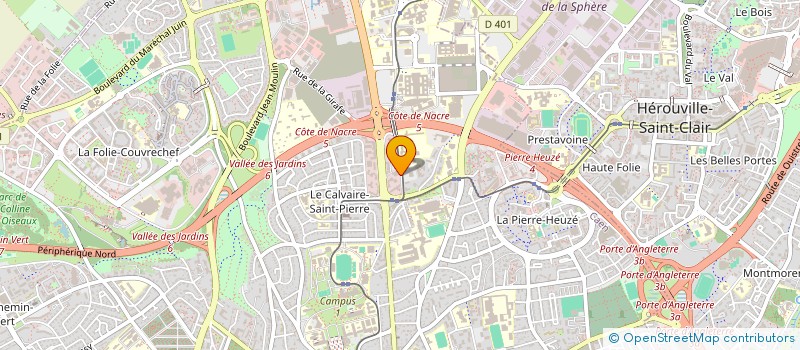 localisation de l'entreprise AGENCE CENTRALE DE L'HABITAT FRANCAIS à CAEN