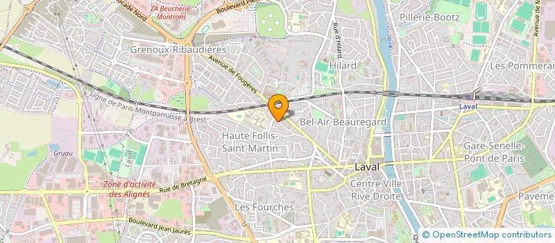 localisation de l'entreprise AGENCE CENTRALE IMMOBILIERE à LAVAL