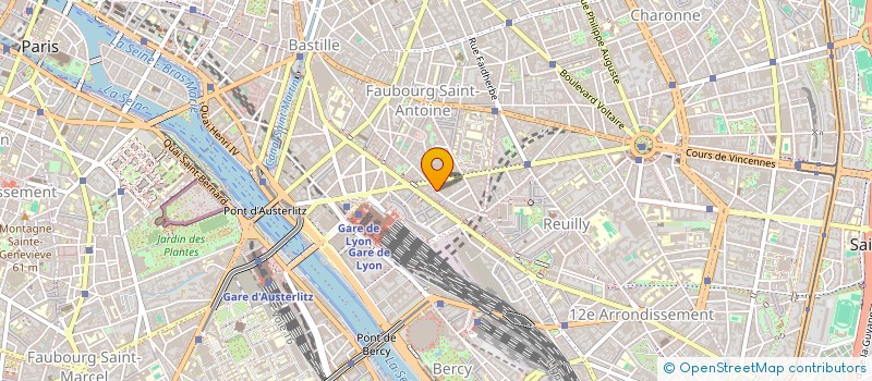 localisation de l'entreprise AGENCE CENTRALE POMPE FUNEBRE MATIGOT à PARIS