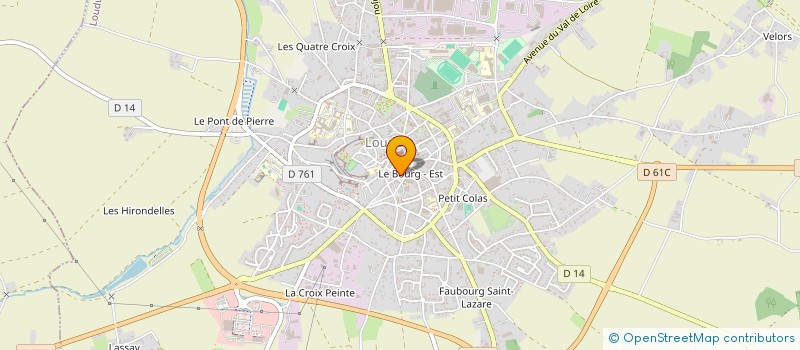 localisation de l'entreprise AGENCE CENTRALE PROSPECTIVE  LOUDUN