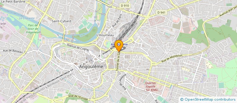 localisation de l'entreprise AGENCE CENTRALE SECURITE GARDIENNAGE à ANGOULEME