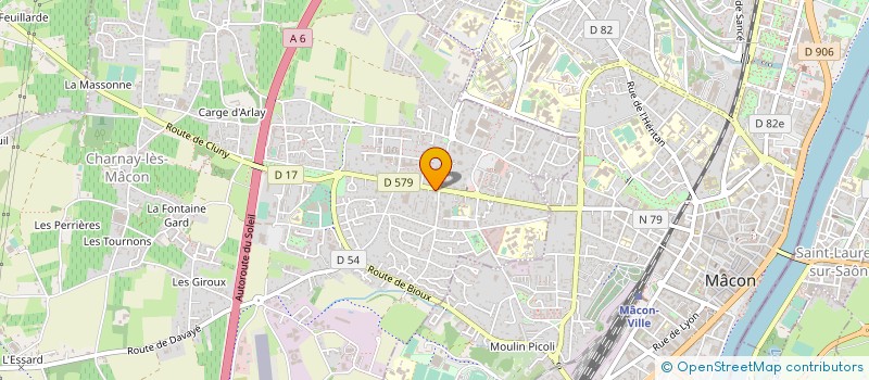 localisation de l'entreprise AGENCE CHARNAY IMMOBILIER à CHARNAY-LES-MACON