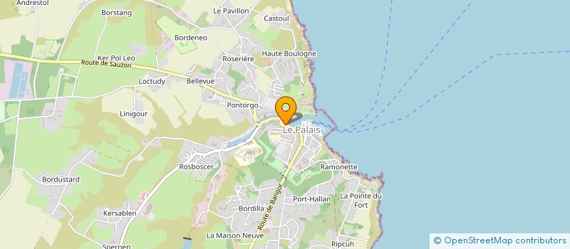 localisation de l'entreprise AGENCE CHAZAL IMMOBILIER  LE PALAIS