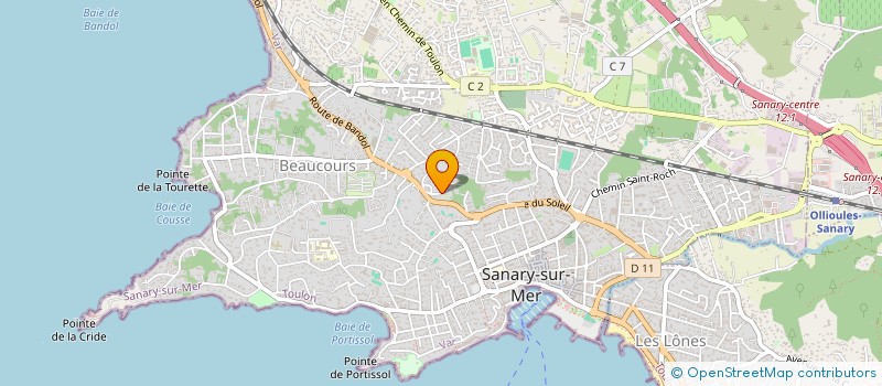 localisation de l'entreprise AGENCE CHIRIE à SANARY-SUR-MER