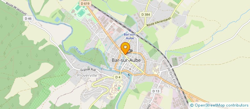 localisation de l'entreprise AGENCE CHRISTIANE H - POINT DE VENTES EVA VOYAGES AG PATRICK VIGNES  BAR-SUR-AUBE