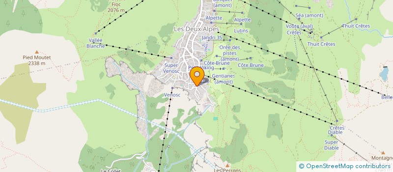 localisation de l'entreprise AGENCE CL IMMOBILIER  LES DEUX ALPES