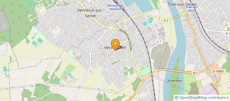 localisation de l'entreprise AGENCE CLAUDINE BRUNO  VERNOUILLET
