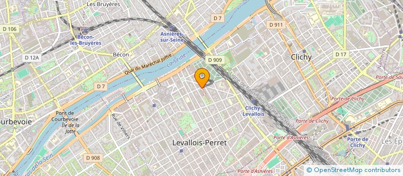 localisation de l'entreprise AGENCE CO MEDIA à LEVALLOIS-PERRET