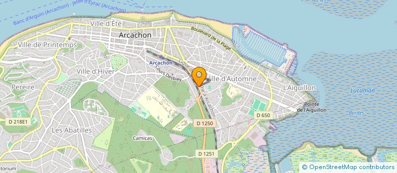 localisation de l'entreprise AGENCE COCOONING  ARCACHON