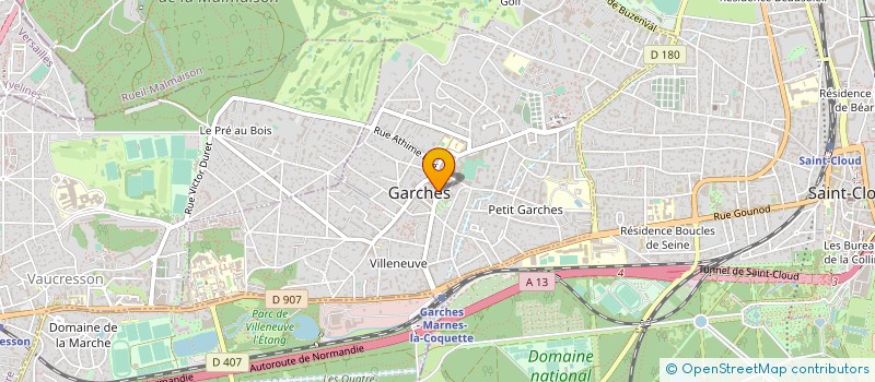 localisation de l'entreprise AGENCE COEUR EN SEINE IMMOBILIER à GARCHES