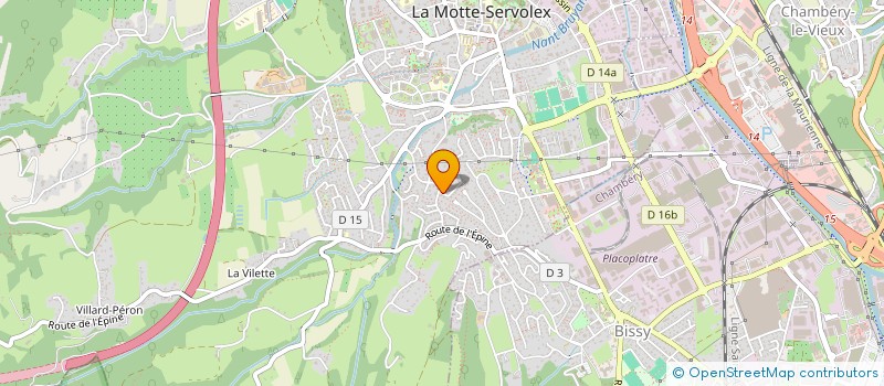 localisation de l'entreprise AGENCE COM'2  LA MOTTE-SERVOLEX