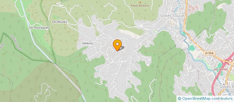 localisation de l'entreprise AGENCE COM IDEES CHICS  SOLLIES-TOUCAS