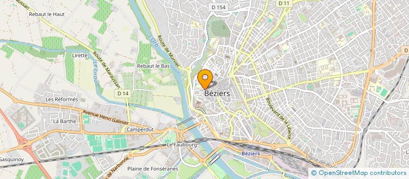 localisation de l'entreprise AGENCE COM INTERAC INFOGRAPHIE DESIGN à BEZIERS