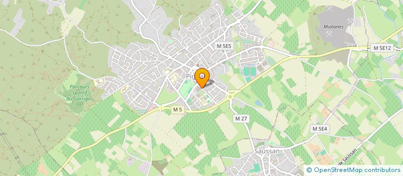 localisation de l'entreprise AGENCE COM7  PIGNAN