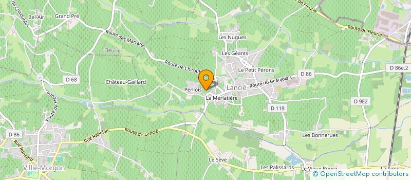 localisation de l'entreprise AGENCE COMMERCIALE CHATEAU DE LANCIE  LANCIE