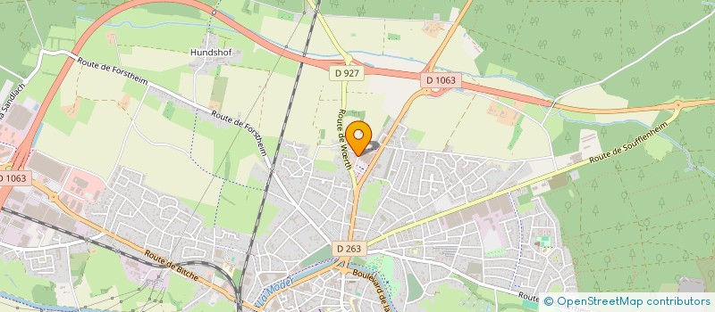 localisation de l'entreprise AGENCE COMMERCIALE DE DISTRIBUTION PROFESSIONNELLE  HAGUENAU