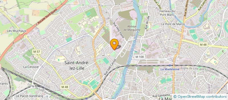 localisation de l'entreprise AGENCE COMMERCIALE DE KERDREL  SAINT-ANDRE-LEZ-LILLE