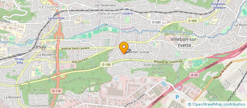 localisation de l'entreprise AGENCE COMMERCIALE ET CONSEIL DE L'INDUSTRIE MINERALE  VILLEBON-SUR-YVETTE