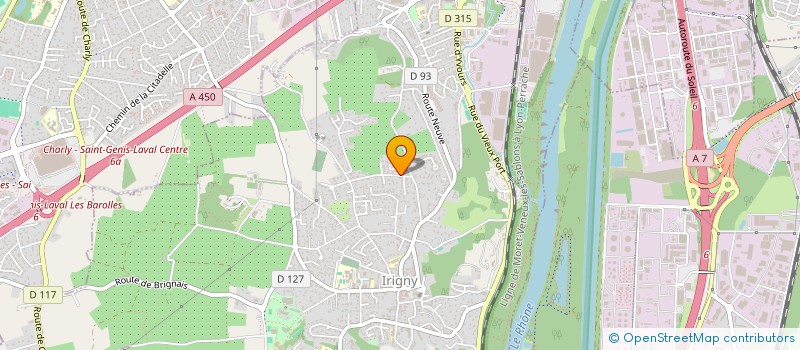 localisation de l'entreprise AGENCE COMMERCIALE GEORGES SUDON  IRIGNY