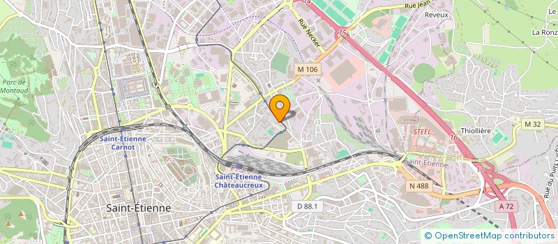 localisation de l'entreprise AGENCE COMMERCIALE INTER-COM  SAINT-ETIENNE