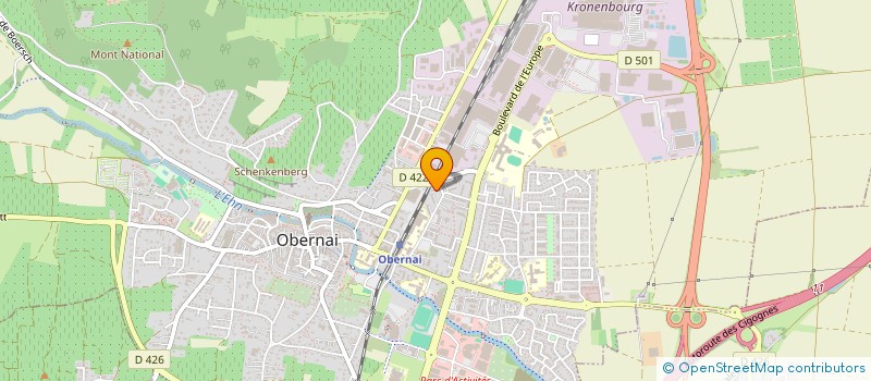 localisation de l'entreprise AGENCE COMMERCIALE KETTERER  OBERNAI