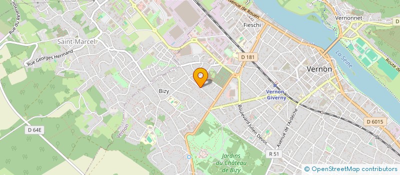 localisation de l'entreprise AGENCE COMMERCIALE NORMANDE  VERNON