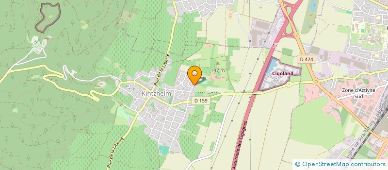 localisation de l'entreprise AGENCE COMMERCIALE ZAMOLO  KINTZHEIM