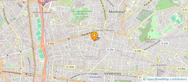 localisation de l'entreprise AGENCE COMMUNART à MONTREUIL