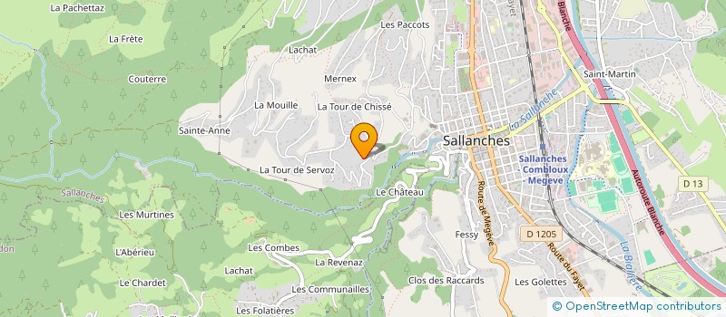 localisation de l'entreprise AGENCE COMMUNICATION EVENEMENTIELLE MAGNOLIA EVENTS  SALLANCHES