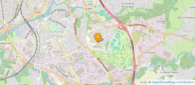 localisation de l'entreprise AGENCE COMUNE DE STRATEGIES D'ENTREPRISES à LIMOGES