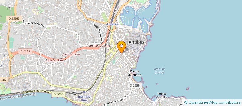 localisation de l'entreprise AGENCE CONCEPT IMMO MEDIA à ANTIBES