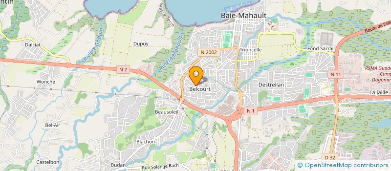 localisation de l'entreprise AGENCE CONNECT OUTREMER à BAIE-MAHAULT