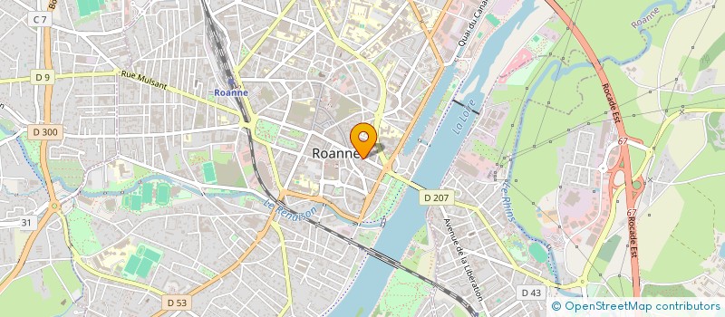 localisation de l'entreprise AGENCE CONSEIL GENERAL à ROANNE