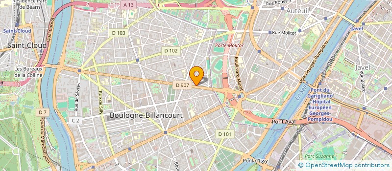 localisation de l'entreprise AGENCE CONSEIL IMMOBILIER à BOULOGNE-BILLANCOURT