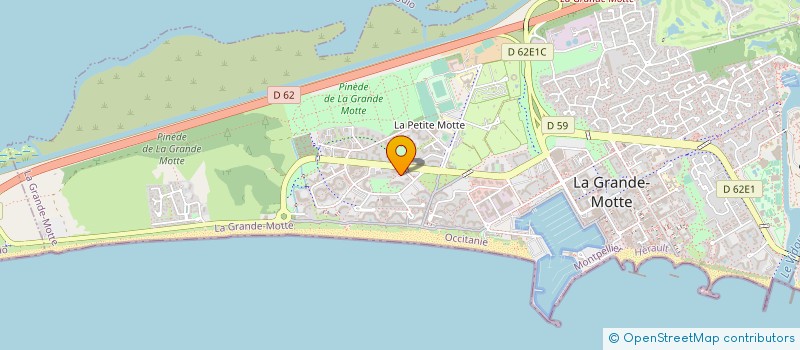 localisation de l'entreprise AGENCE CONSEIL SUD AZUR  LA GRANDE-MOTTE