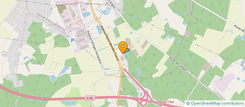 localisation de l'entreprise AGENCE CONSEILS & FORMATION  ROMORANTIN-LANTHENAY